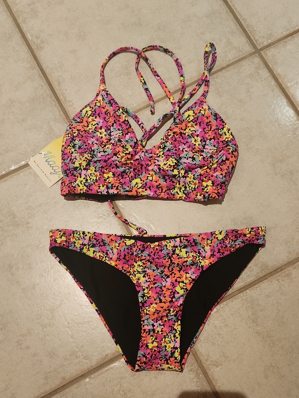Maaji Pink Multi Floral Bikini Set